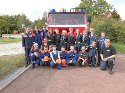 Wettkampf der Jugendfeuerwehr in Varnsdorf